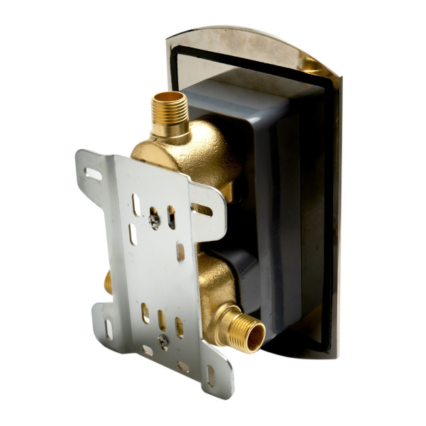 ALFI brand AB3809 Round Knob 1 Way Thermostatic Shower Mixer