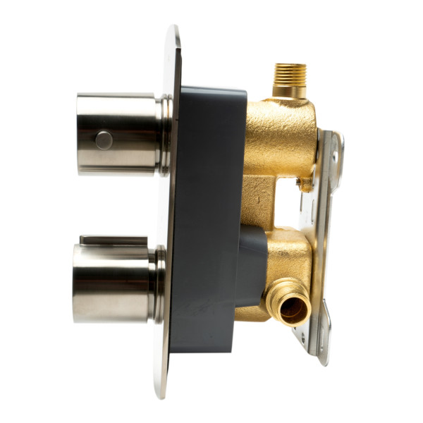 ALFI brand AB3809 Round Knob 1 Way Thermostatic Shower Mixer