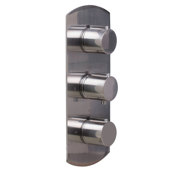 ALFI brand AB4001 3-Way Thermostatic Valve  Shower Mixer Round Knobs