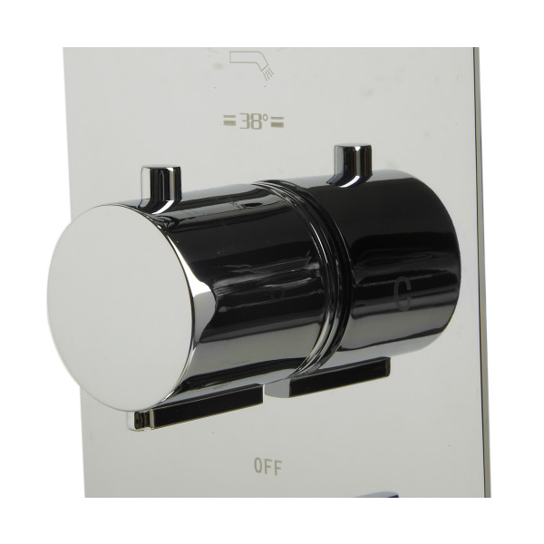 ALFI brand AB4101 Concealed 4-Way Thermostatic Valve Round Shower Mixer