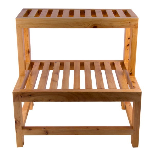 ALFI brand AB4402 20" Double Wooden Stepping Stool