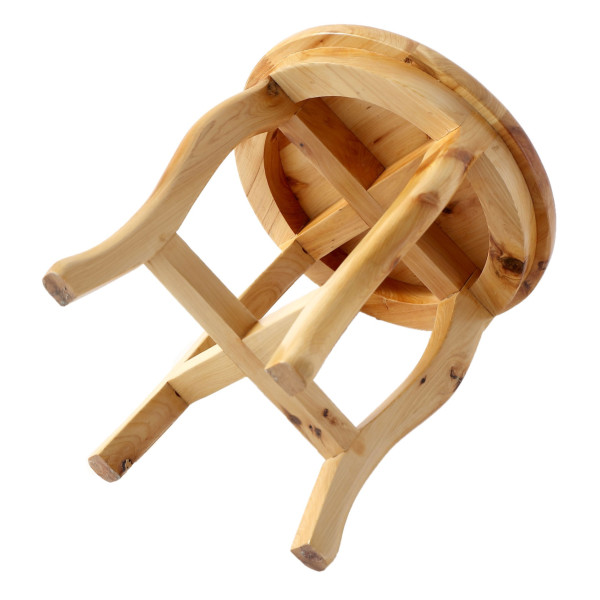 ALFI brand AB4406 11 Inch Cedar Wood Round Stool Multi-Purpose Accessory