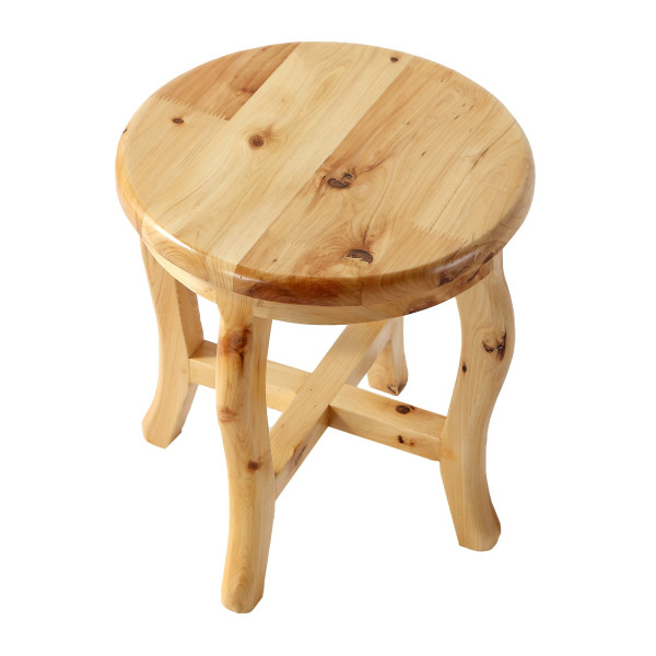 ALFI brand AB4406 11 Inch Cedar Wood Round Stool Multi-Purpose Accessory