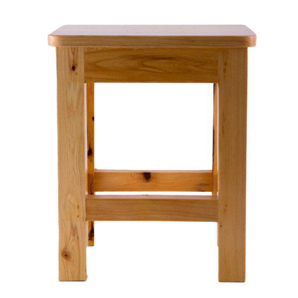 ALFI brand AB4407 10"x10" Square Wooden Bench/Stool Multi-Purpose Accessory