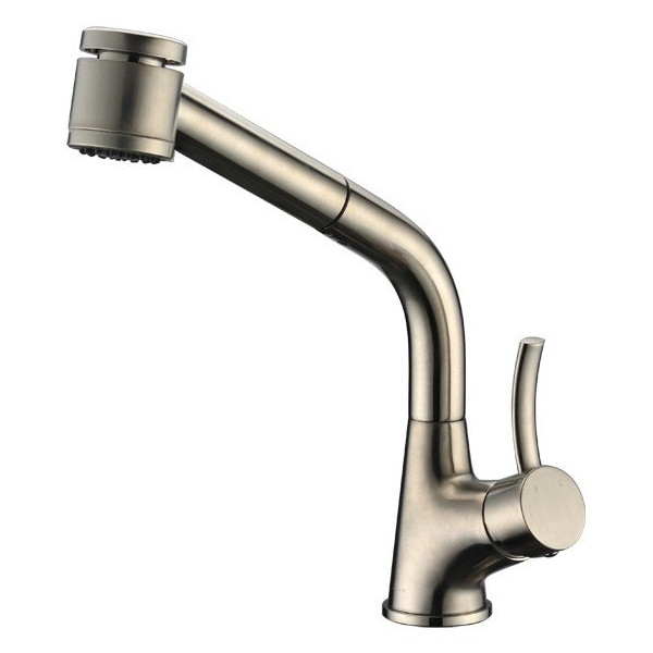 Dawn AB50-3707 Single Lever Pull-Out Spray Solid Brass Kitchen Faucet
