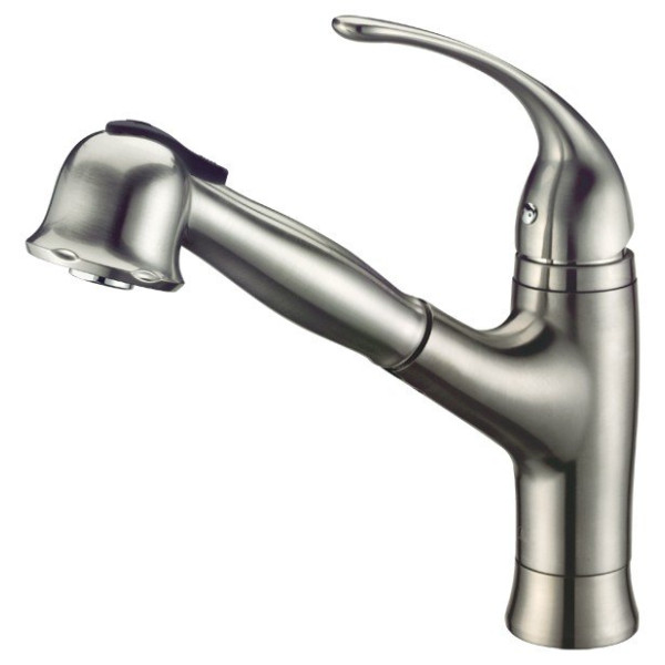 Dawn AB50-3708 Single Lever Pull-Out Spray Solid Brass Kitchen Faucet