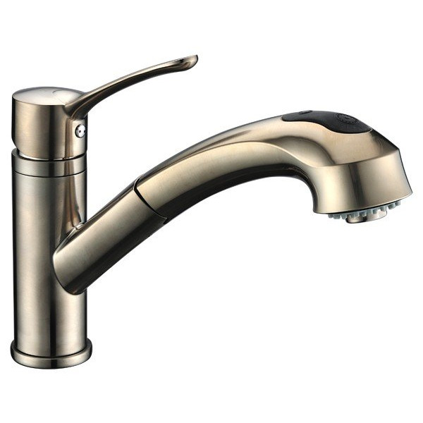 Dawn AB50-3711 Single Lever Pull-Out Spray Solid Brass Kitchen Faucet