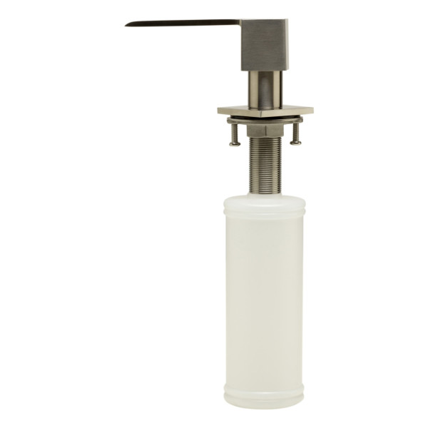 ALFI brand AB5007 Ultra Modern Square Solid Stainless Steel Soap Dispenser