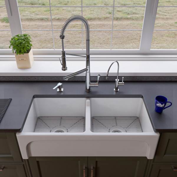 ALFI brand AB5008 Modern Solid Stainless Steel Goose Neck Water Dispenser