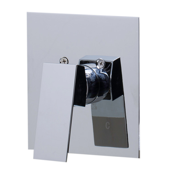 ALFI brand AB5501 Shower Valve with Lever Handle & Flange Polished/Brushed