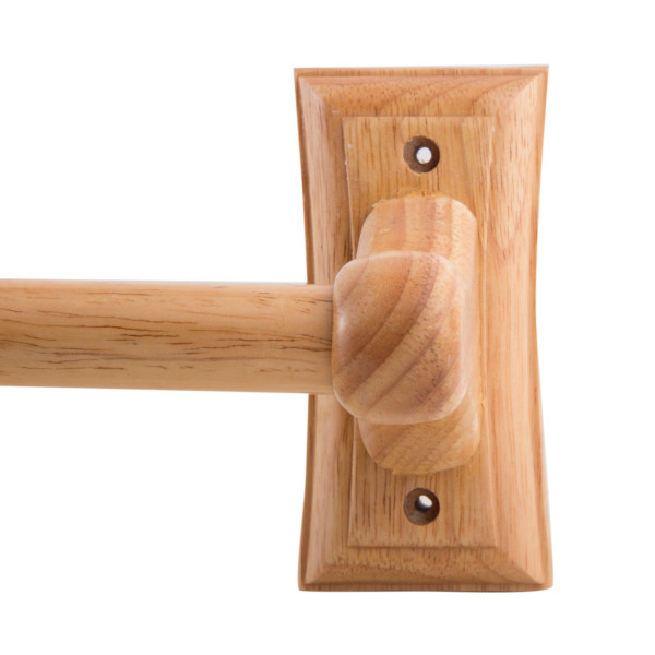 ALFI brand AB5505 24 Inch Double Rack Wooden Towel Bar