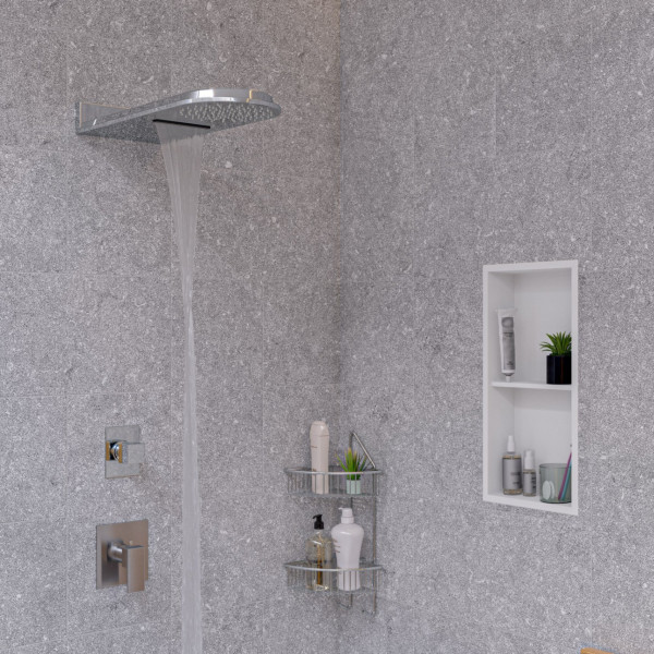 ALFI brand AB6701 Modern Square Pressure Balanced Shower Mixer