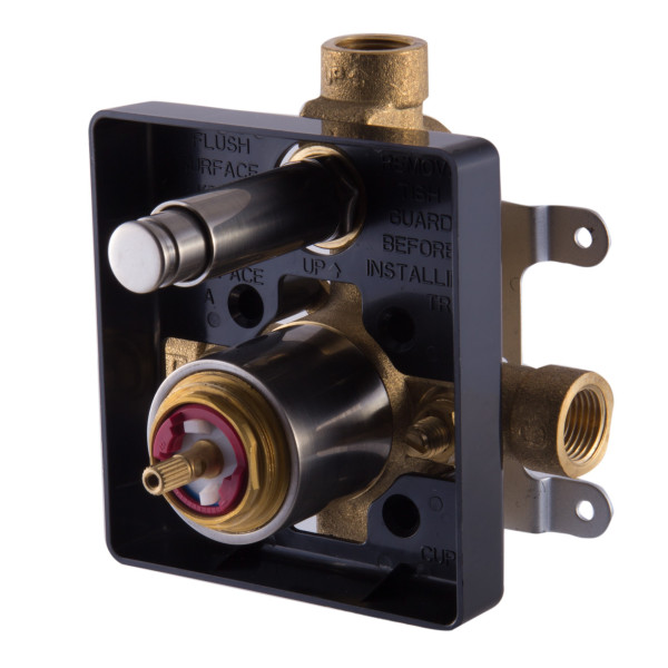 ALFI brand AB6801 Modern Square Pressure Balanced Shower Mixer w/ Diverter