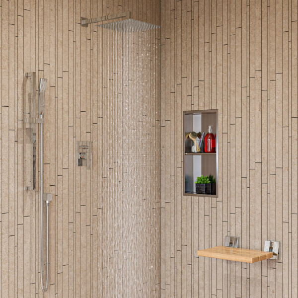 ALFI brand AB7606 Sliding Rail Hand Shower Set in Polished or Brushed