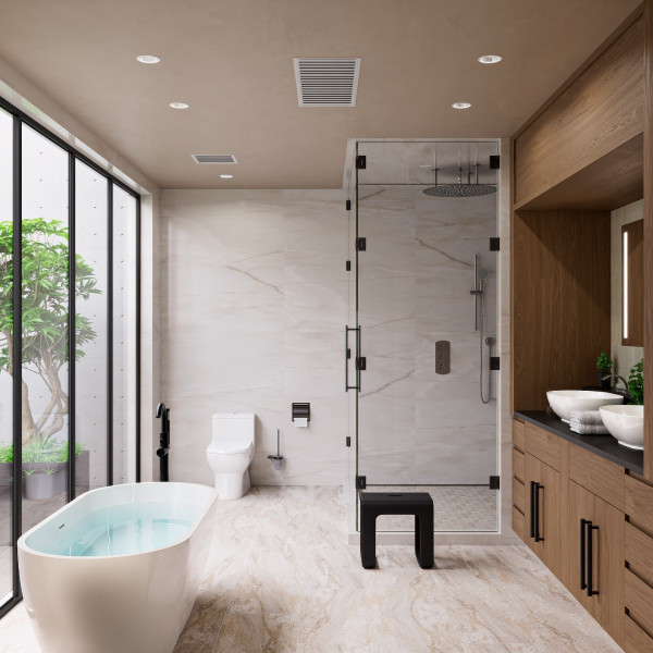 ALFI brand AB7938 Sliding Rail Hand Shower Set in Polished or Brushed