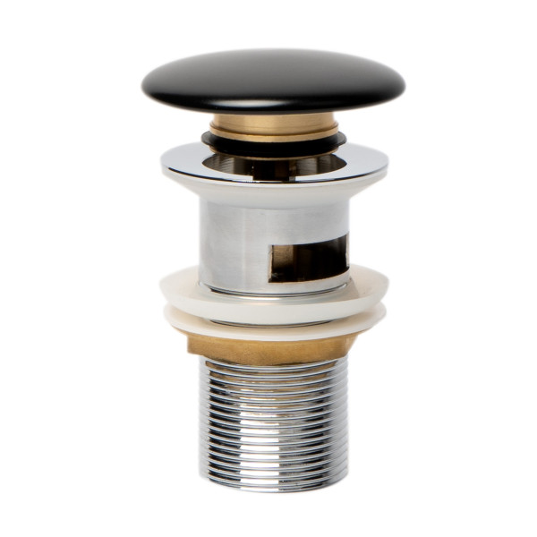 ALFI brand AB8056 Ceramic Mushroom Top Pop Up Drain for Sinks with Overflow