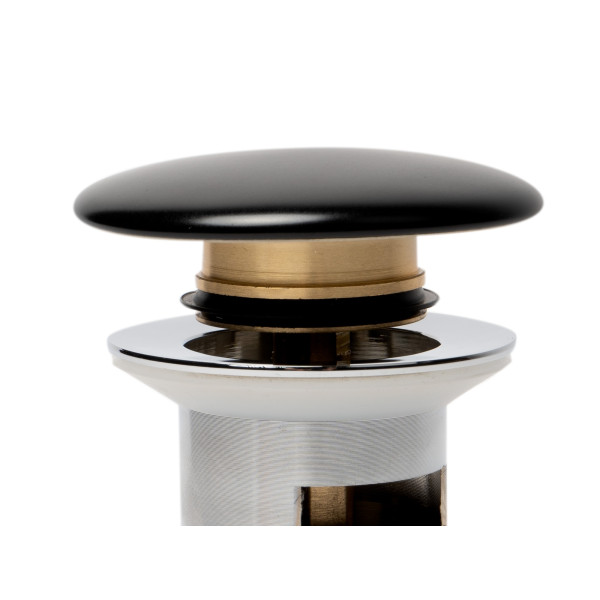 ALFI brand AB8056 Ceramic Mushroom Top Pop Up Drain for Sinks with Overflow