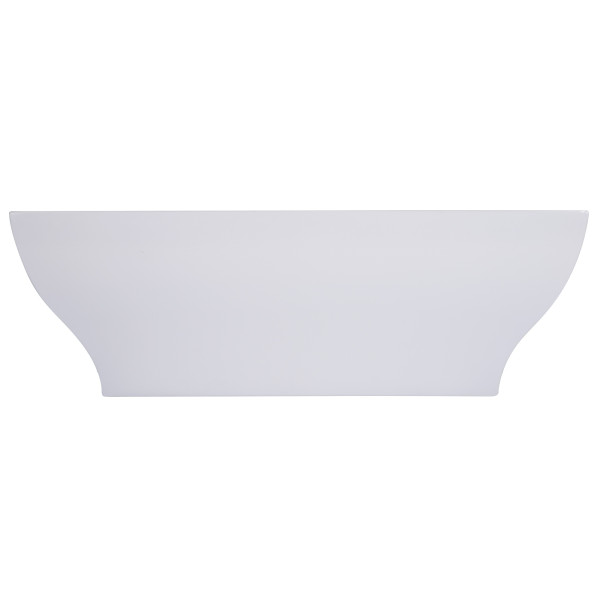 ALFI brand AB8840 67 Inch White Rectangular Acrylic Free Standing Bathtub