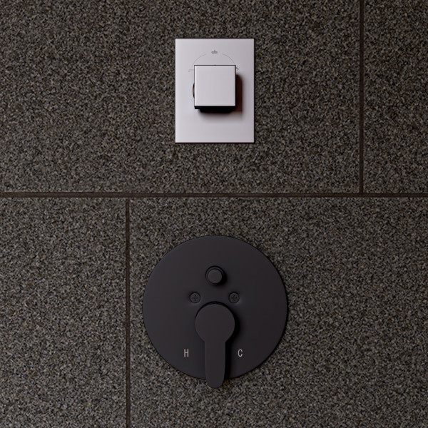 ALFI brand AB9209 Modern Square 3 Way Shower Diverter
