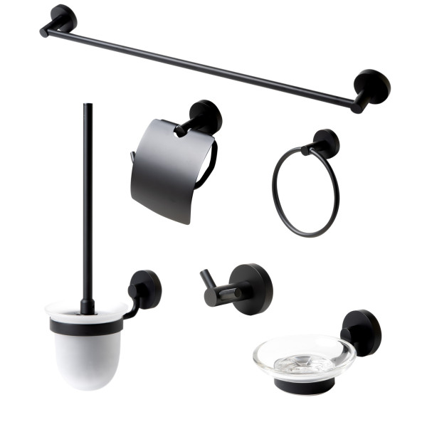 ALFI brand AB9513 6 Piece Matching Bathroom Accessory Set
