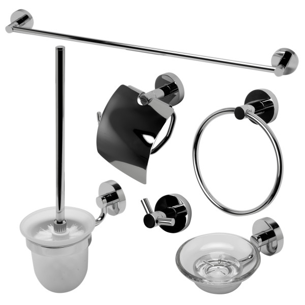 ALFI brand AB9513 6 Piece Matching Bathroom Accessory Set