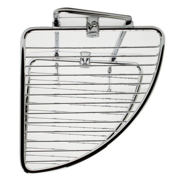 ALFI brand AB9532 Polished Chrome Corner Mounted Double Basket Shower Shelf