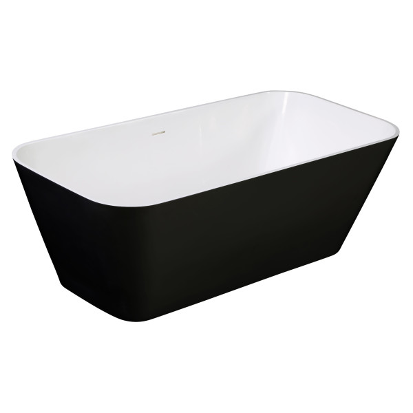 ALFI brand AB9952BM Rectangular Solid Surface Resin Soaking Bathtub