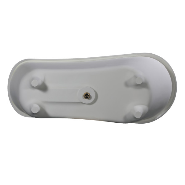 ALFI brand AB9960 67" White Matte Clawfoot Solid Surface Resin Bathtub