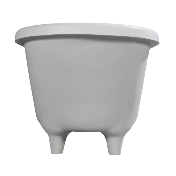 ALFI brand AB9960 67" White Matte Clawfoot Solid Surface Resin Bathtub