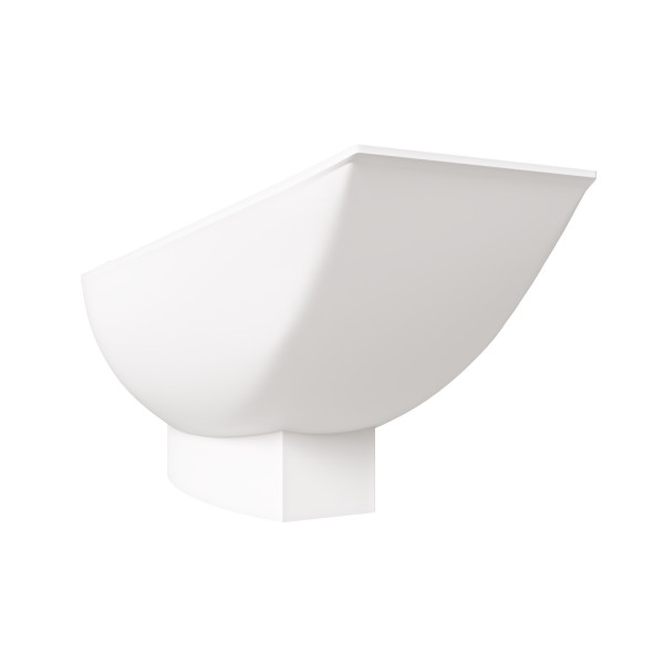 ALFI brand AB9991 Solid Surface Resin Free Standing Hammock Style Bathtub