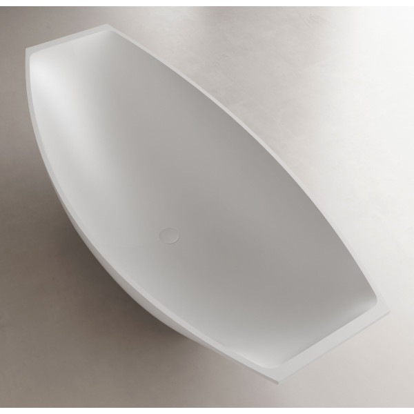 ALFI brand AB9991 Solid Surface Resin Free Standing Hammock Style Bathtub