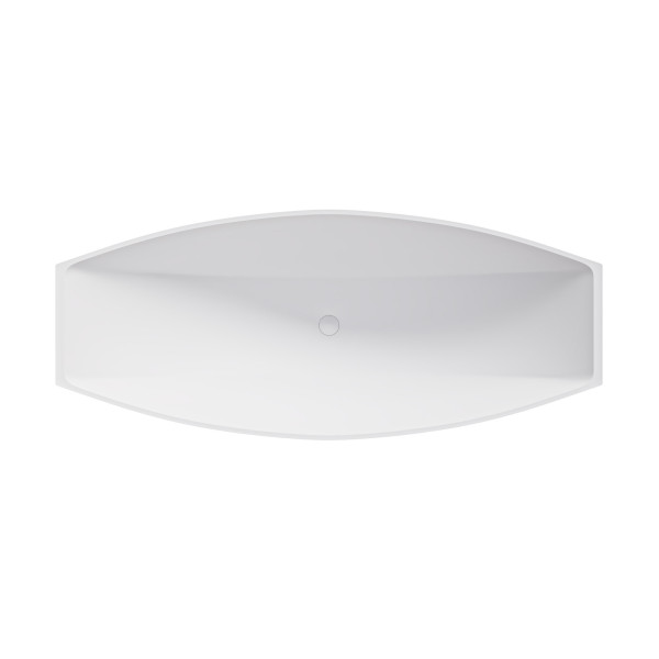ALFI brand AB9991 Solid Surface Resin Free Standing Hammock Style Bathtub
