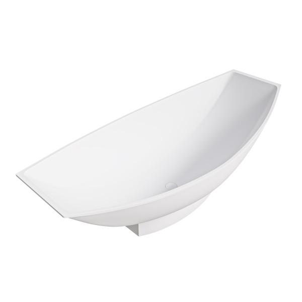 ALFI brand AB9991 Solid Surface Resin Free Standing Hammock Style Bathtub