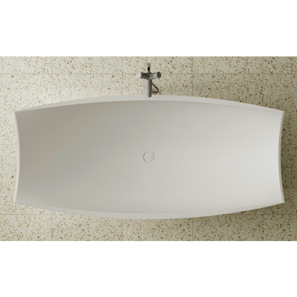 ALFI brand AB9992 Solid Surface Resin Free Standing Hammock Style Bathtub