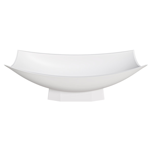 ALFI brand AB9992 Solid Surface Resin Free Standing Hammock Style Bathtub