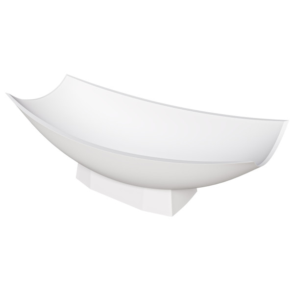 ALFI brand AB9992 Solid Surface Resin Free Standing Hammock Style Bathtub