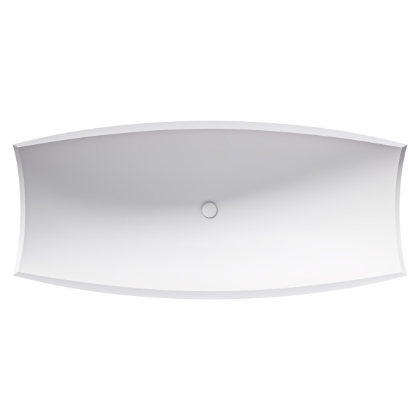 ALFI brand AB9992 Solid Surface Resin Free Standing Hammock Style Bathtub