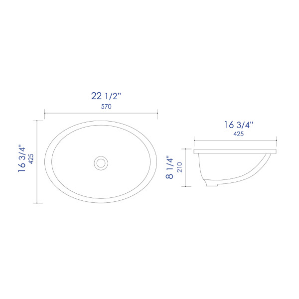 ALFI brand ABC602 - Dimensions