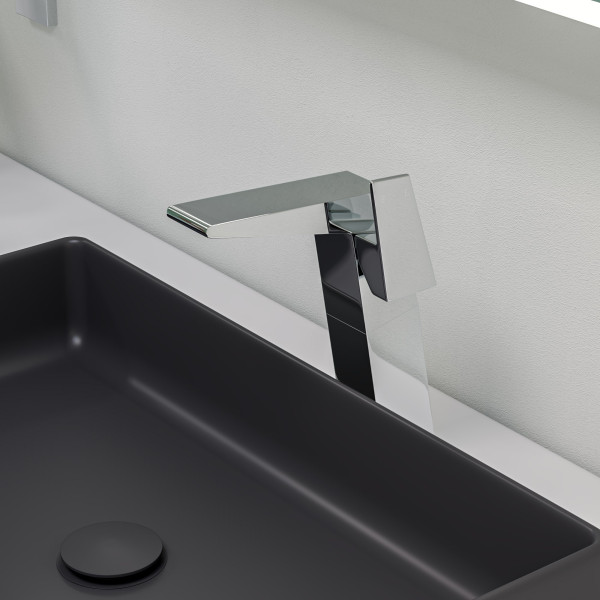 ALFI brand ABC902 24" Modern Rectangular Above Mount Ceramic Sink