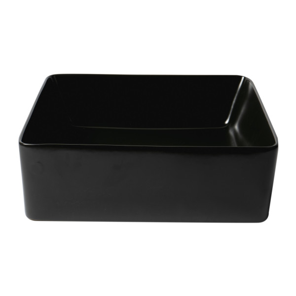 ALFI brand ABC903 16" Modern Square Above Mount Ceramic Sink