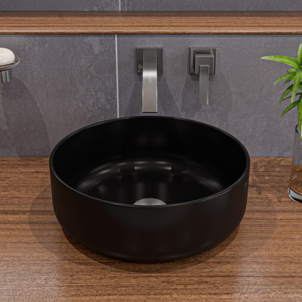 ALFI brand ABC907 15" Round Above Mount Ceramic Sink