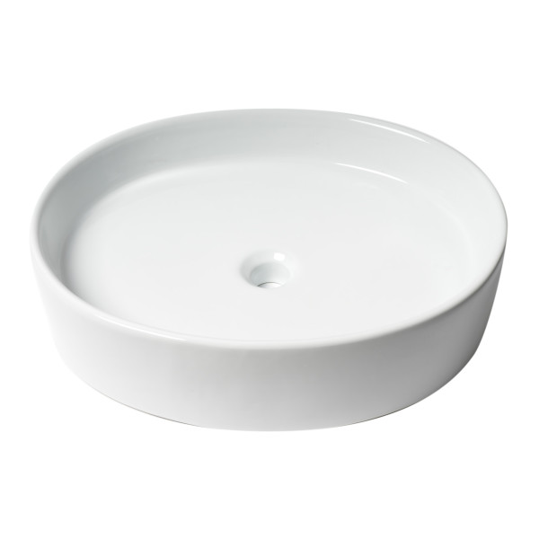 ALFI brand ABC911 White 22" Oval Above Mount Ceramic Sink