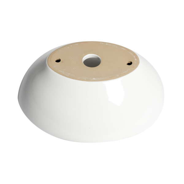 ALFI brand ABC913 White 16" Egg Shape Above Mount Ceramic Sink