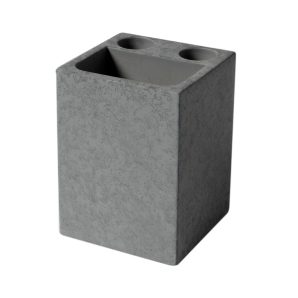 ALFI brand ABCO1019 5 Piece Solid Concrete Gray Matte Bathroom Accessory Set