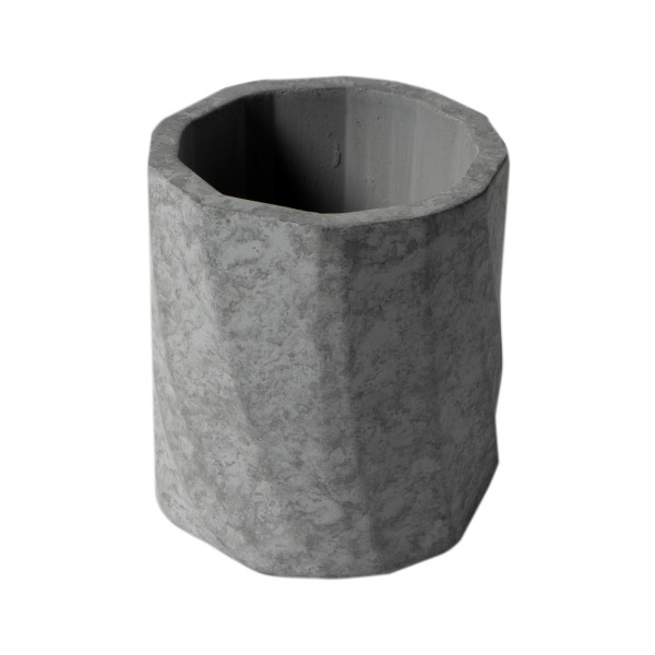 ALFI brand ABCO1019 5 Piece Solid Concrete Gray Matte Bathroom Accessory Set