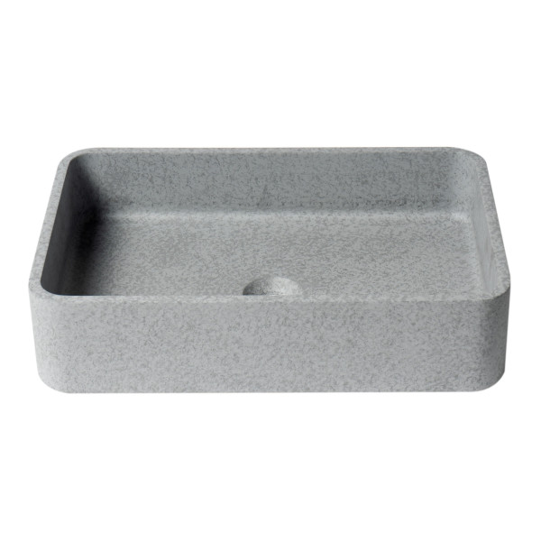 ALFI brand ABCO20R 20" Rectangular Solid Concrete Gray Matte Above Mount Sink