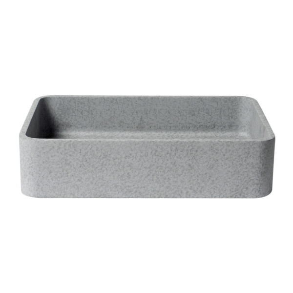 ALFI brand ABCO20R 20" Rectangular Solid Concrete Gray Matte Above Mount Sink