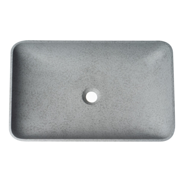ALFI brand ABCO23R 23" Rect Solid Concrete Gray Matte Above Mount Bath Sink