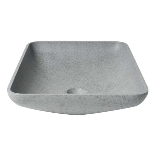 ALFI brand ABCO23R 23" Rect Solid Concrete Gray Matte Above Mount Bath Sink
