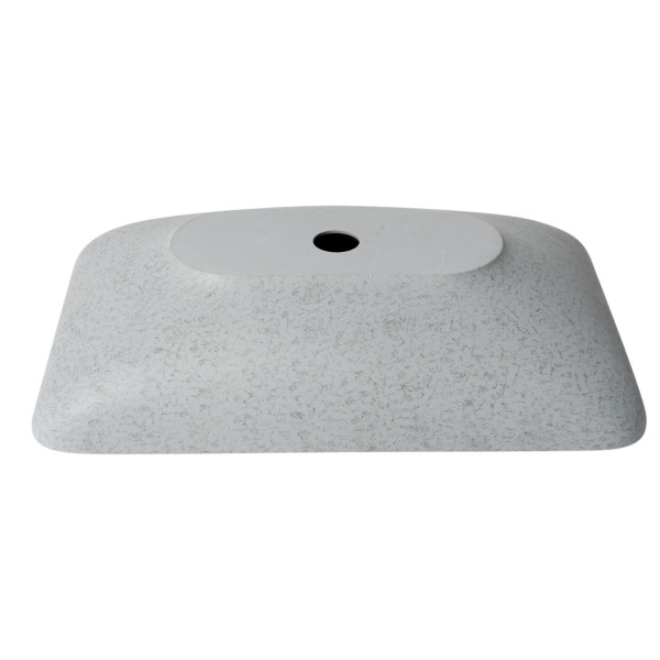 ALFI brand ABCO23R 23" Rect Solid Concrete Gray Matte Above Mount Bath Sink
